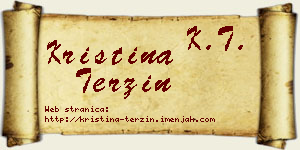 Kristina Terzin vizit kartica